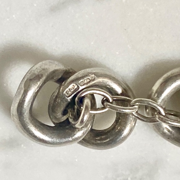 Sterling English Hallmark Cuff Links - Picture 5 of 6